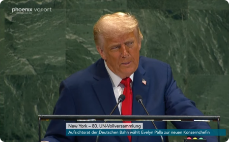 Donald Trump vystupuje na Valném shromáždění OSN s projevem o migraci