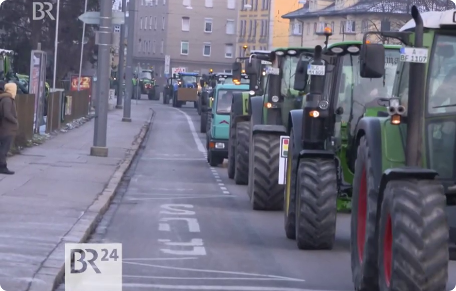 Protesty zemědělců v Německu