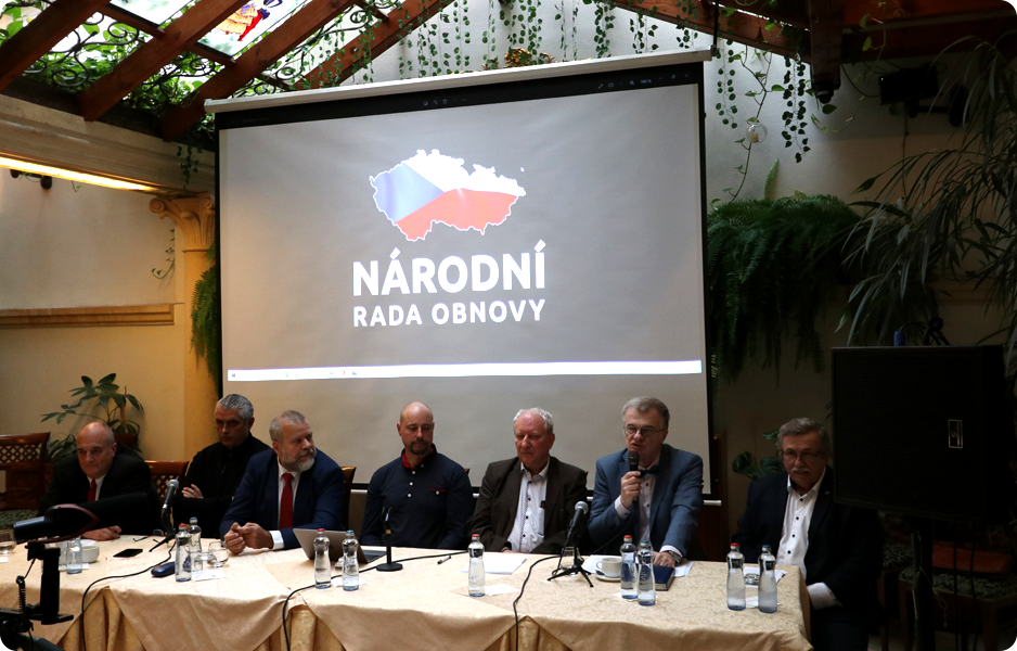 Tisková konference Národní rady obnovy