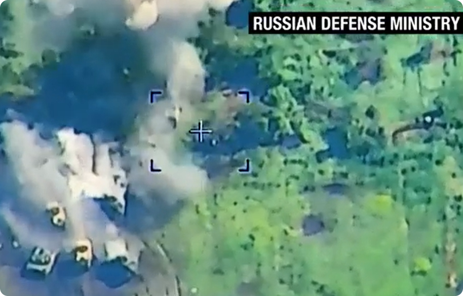 Letecké záběry RF z ukrajinské ofenzivy