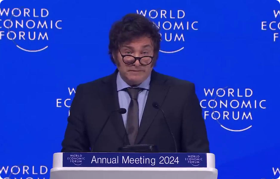 Argentinský prezident varoval na summitu WEF před socialismem a kolektivizací