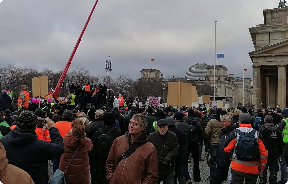 Protesty zemědělců v Německu vyvrcholily v Berlíně