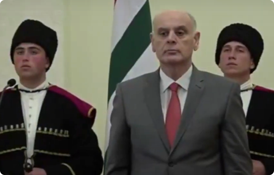 Abcházský prezident Aslan Bzhania
