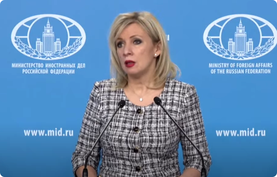 Mluvčí ruského ministerstva zahraničí Maria Zacharovová