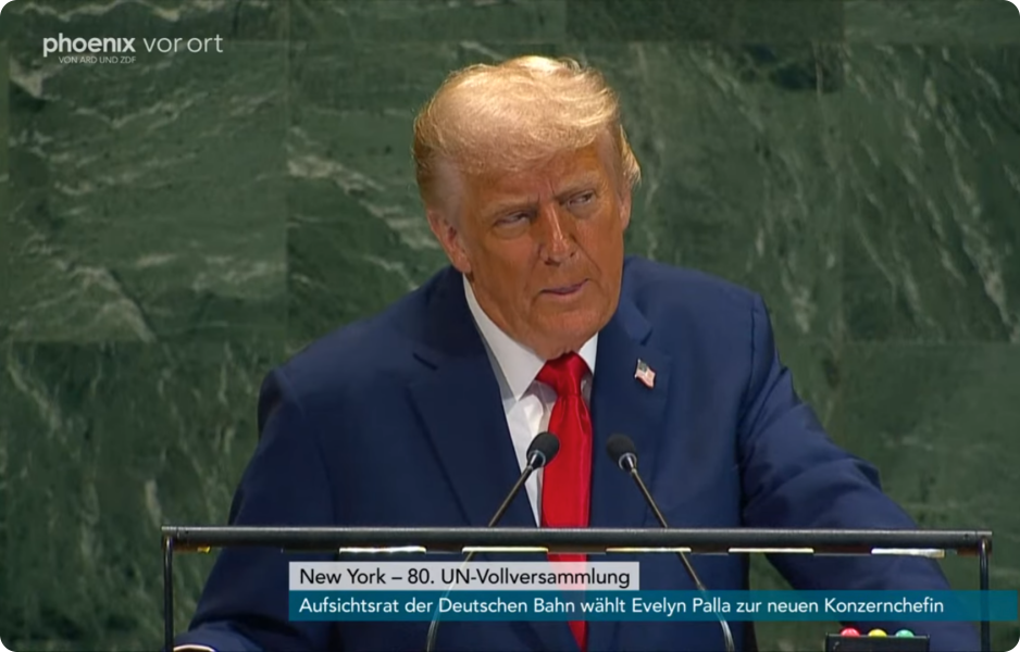 Donald Trump vystupuje na Valném shromáždění OSN s projevem o migraci