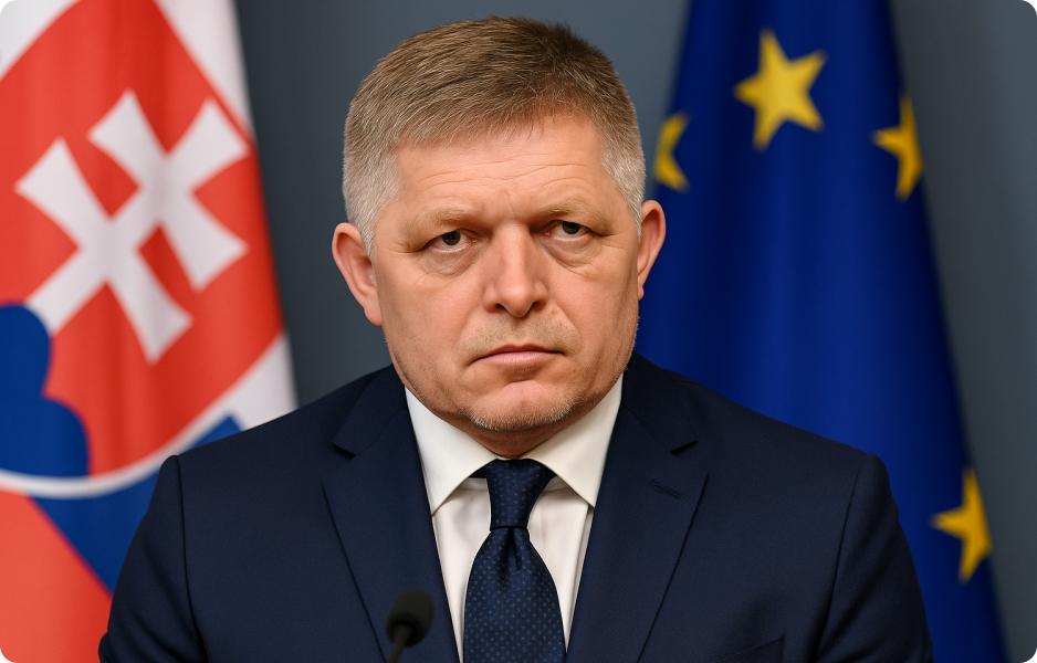 Slovenský premiér Robert Fico jedná o dopadech útoků na ruskou ropnou infrastrukturu a vztazích s Ukrajinou a Ruskem.