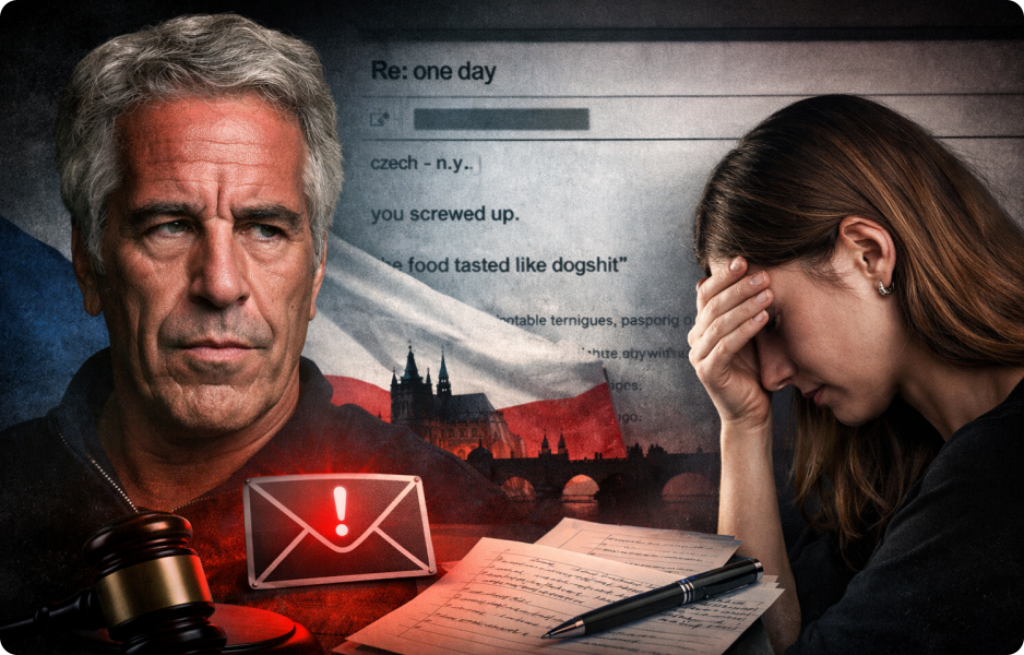 Investigativní článek o emailu Jeffreyho Epsteina odhalujícím ponižování a kontrolující chování vůči ženě z České republiky.