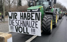 Stávka zemědělců Berlín 01