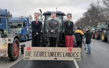 Stávka zemědělců Berlín 12
