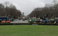 Stávka zemědělců Berlín 05
