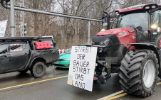 Stávka zemědělců Berlín 10