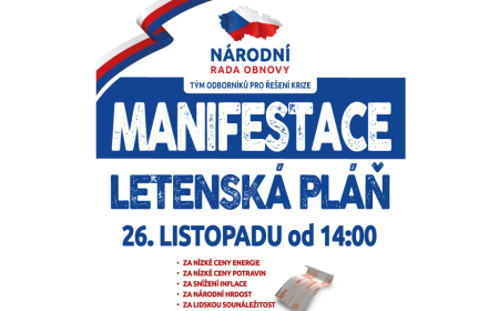 Manifestace Národní rady obnovy Letenská pláň 26.11.2022